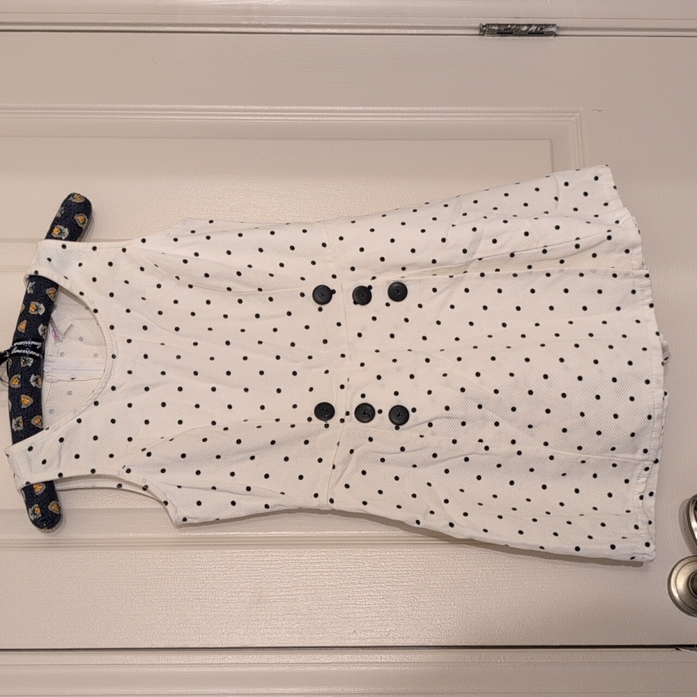 Frederick's of Hollywood White Polka Dot Romper - Picture 4 of 4